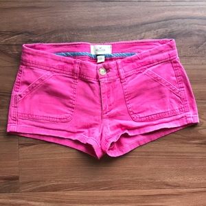 Hollister Hot Pink Cotton Shorts, Size 1